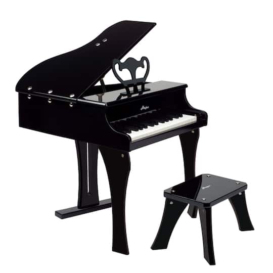 Hape Happy Grand Piano Black Wooden Musical Instrument